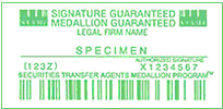 Medallion Signature Guarantee Services